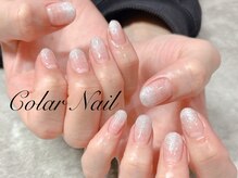 コラールネイル 本町(Colar Nail)/ホワイトラメグラデーション