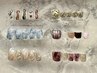 【オフ無料/ハンド/パラジェル可】 月替わり定額ネイル1.5h￥8580