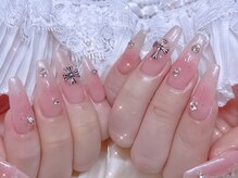 シーアンドビーネイル(C&B Nail)/チップ長さだし持ち込みデザイン