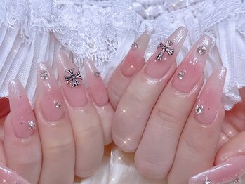 シーアンドビーネイル(C&B Nail)/チップ長さだし持ち込みデザイン