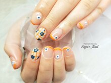 シュガーネイル(sugar nail)/POPなFlowerネイル