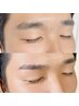 【MEN'S アイブロウ★】眉のお悩み解消♪眉の骨格デザインWax脱毛のみ☆¥6600