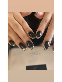 ミラーフレンチネイル