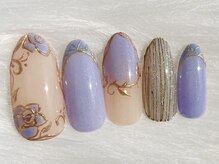 ネイルズ とんぷそん/ペリウィンクルカラーネイル♪