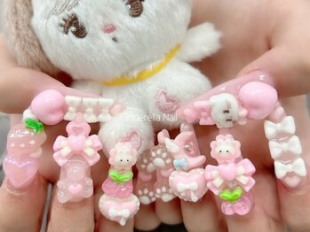 シンデレラネイル(CINDERELLA NAIL)/【チップ長さだしネイル】