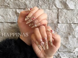 バレンタインネイル