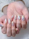 ギラギラマーブルネイルです