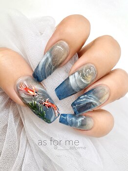 アズ フォー ミー(as for me)/金魚ネイル