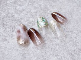 ステンドグラス風ネイル