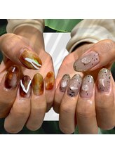 アヤネイルズ アンド アイラッシュ(AYA NAILZ.＆Eyelash)/カフェ・オ・レ&オサレフレンチ