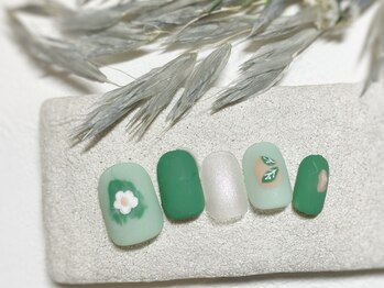 ブレス 仙台駅前本店(BLESS)/落書きちっくの新緑ネイル!