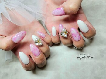 シュガーネイル(sugar nail)/スカルプで長さ出し