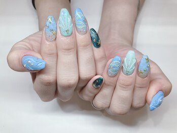 ティーエヌ 本厚木店/夏ネイル☆8000円【8800円税込】