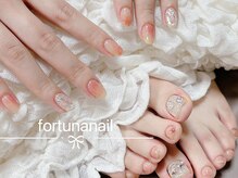 フォルトゥーナ 神田(Fortuna)/ハンド&フット桃ネイル