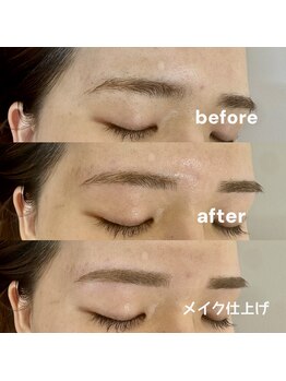 シャトン ブラン(chaton blanc)/黄金比眉毛Wax(メイク付き)