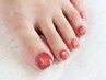 【うるうるビー玉風】 Foot ちゅるんマグネットネイル ￥8,000