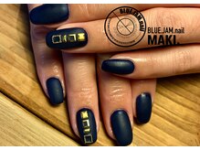 ブルージャムネイル(BLUE.JAM.nail)/マット×ストーンアート☆