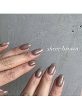 ルート12/透け感ブラウン