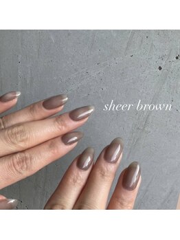 ルート12/透け感ブラウン