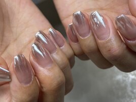 ワンカラー × ミラーグラデ