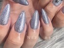 フラッシュネイル!ラメブルー