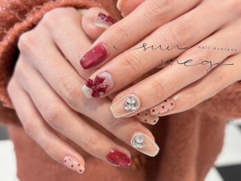 サンミーゴネイル 神戸店(Sunmego Nail)の写真/500色以上のカラー◇パーツは数千種類!洗練されたアートで周りと差をつける☆こだわり持ち込みデザインOK♪