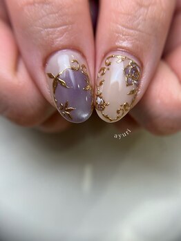 リジョイスネイル(REJOICE)/ayuri 手描きアート