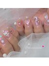 ピンクネイル¥8000＋追加
