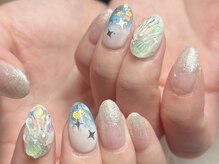 ジョアネイル(JOA Nail)/夏/マーメイド/海/４本アート