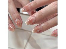 カミナネイル(KAMINA.nail)の雰囲気（[ cheek mag nail] ほんのり秋色のキラキラチークネイル♪♪）
