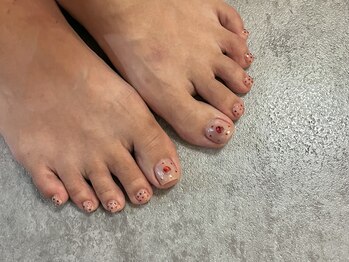サクノネイル(SAKUNONAIL)/ハートフットネイル