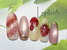 ラズリチタ(Lazulicita)/ぷるぷる果肉感のいちごネイル