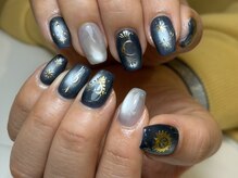 LINEA nail studio &nbsp;【ライナーネイルスタジオ】代官山/夜空を纏うスターダストネイル
