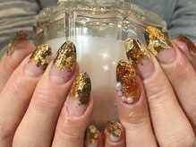 アトリエルリアン(Atelier Le Lien)/秋ネイル/箔