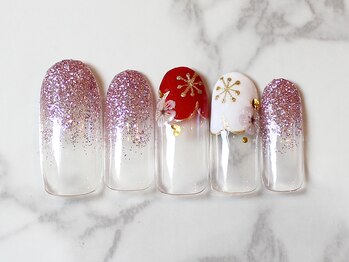 ユースタイル 中野店(U-style)/¥7980定額コースお正月ネイル