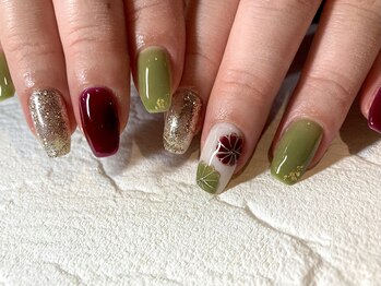 ミネルバネイル(MINERVA nail)/和テイスト箔ネイル♪