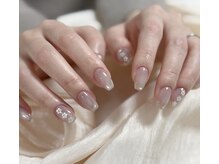 ホワイトディアー(White deer)/お花のホロ×微粒子マグ