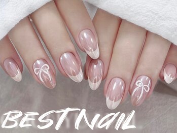 ベストネイル 池袋東口店(Best Nail)/フレンチリボンネイル