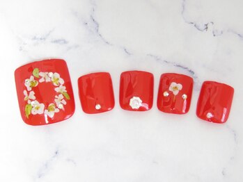 押し花風デザイン