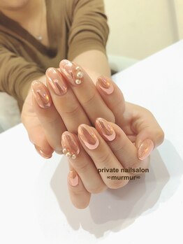 プライベート ネイルサロン マーマ(murmur)/立体パールネイル