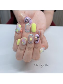 サロンドリスブラン(Salon du lys blanc)/Summer nails
