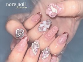 推し イニシャルネイル