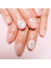 モコネイル(moco nail)/ワンカラー2本アート