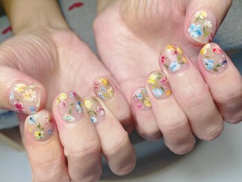 ポピー(popi)の写真/人気No1メニュー!オフ込☆ハンドネイル10本Aｒｔコース¥7150＊高技術でリピーター多数♪デザイン持ち込み◎