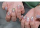 立体感★花ネイル