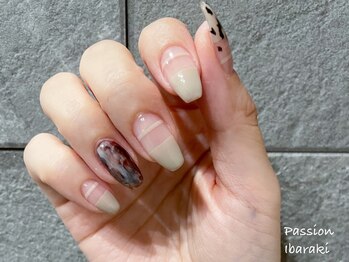 トータルビューティー パッション 茨木(Total Beauty Passion)/変形フレンチネイル