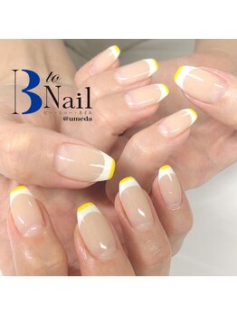 ビートゥーネイル 梅田(B to Nail)/変形フレンチネイル