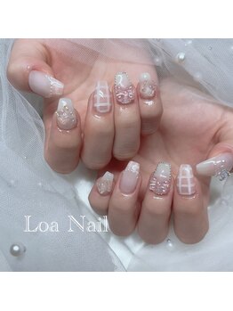ロア ネイル(Loa_Nail)/ピンクネイル
