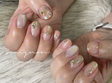 エスドットミニョン(S.mignon)の雰囲気（オーロラとビジューの組み合わせでキラキラ♪）