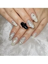 アンク(ank)/ツイード/秋ネイル/リングネイル